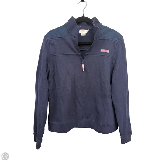 Sweatshirt Collar By Vineyard Vines In Navy, Size: L