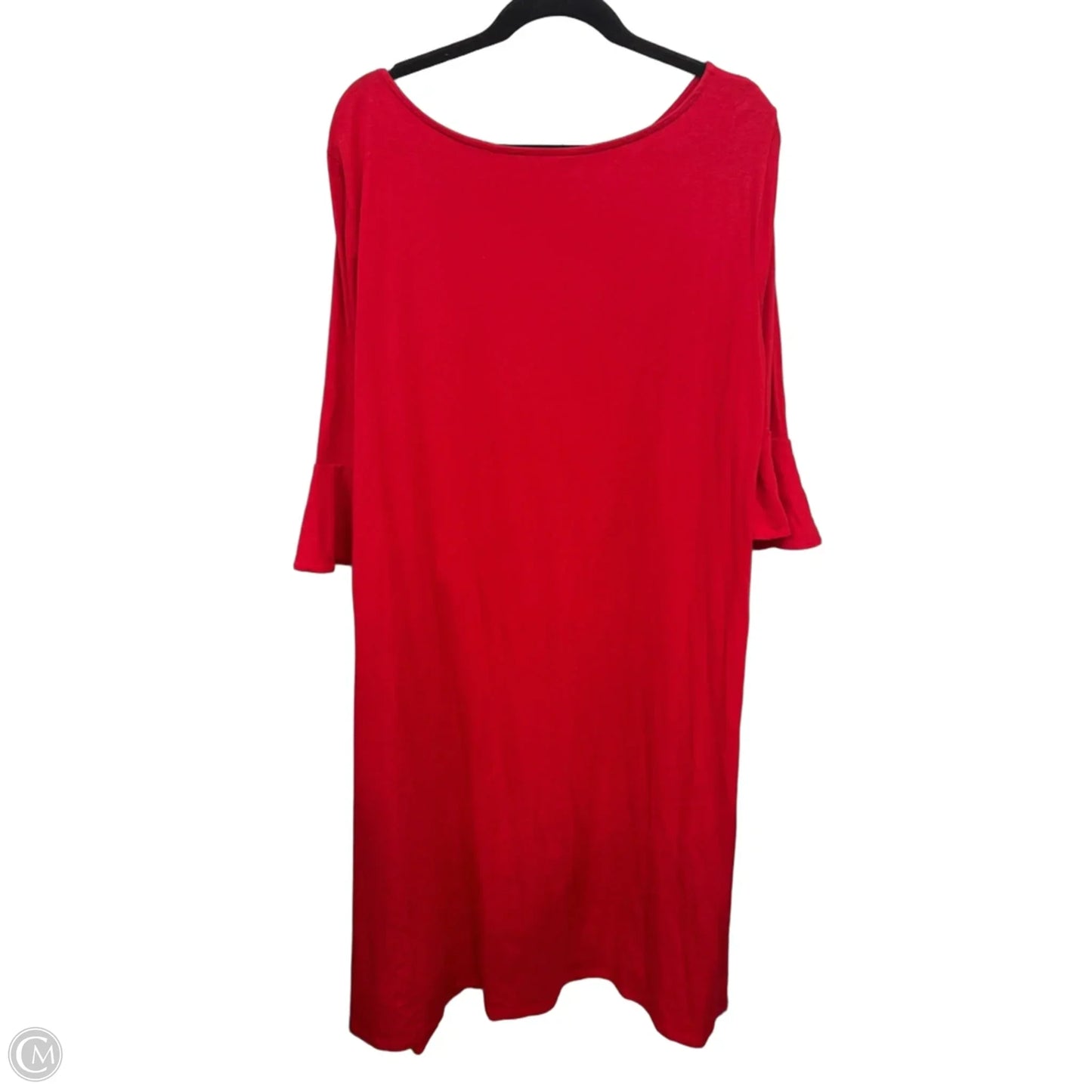 Dress Casual Midi By Lauren By Ralph Lauren In Red, Size: 3x