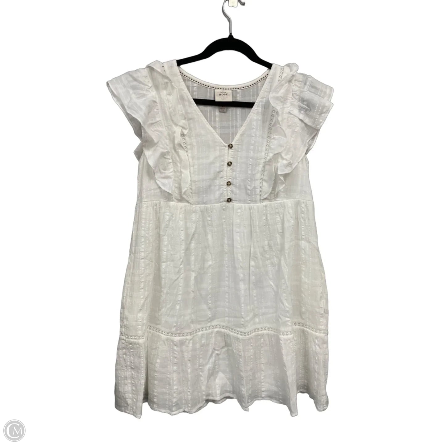 Dress Casual Short By Knox Rose In White, Size: M