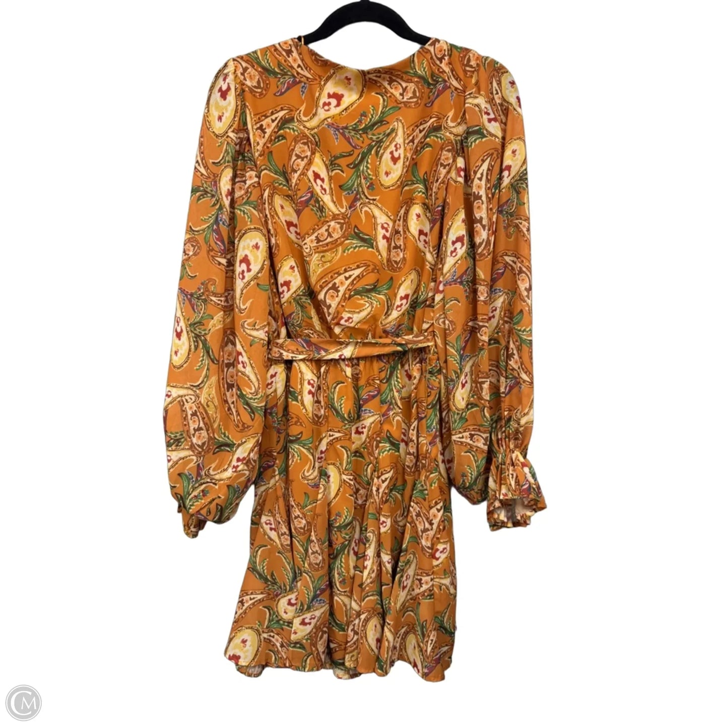 Dress Casual Short By Flying Tomato In Gold & Green, Size: Xl