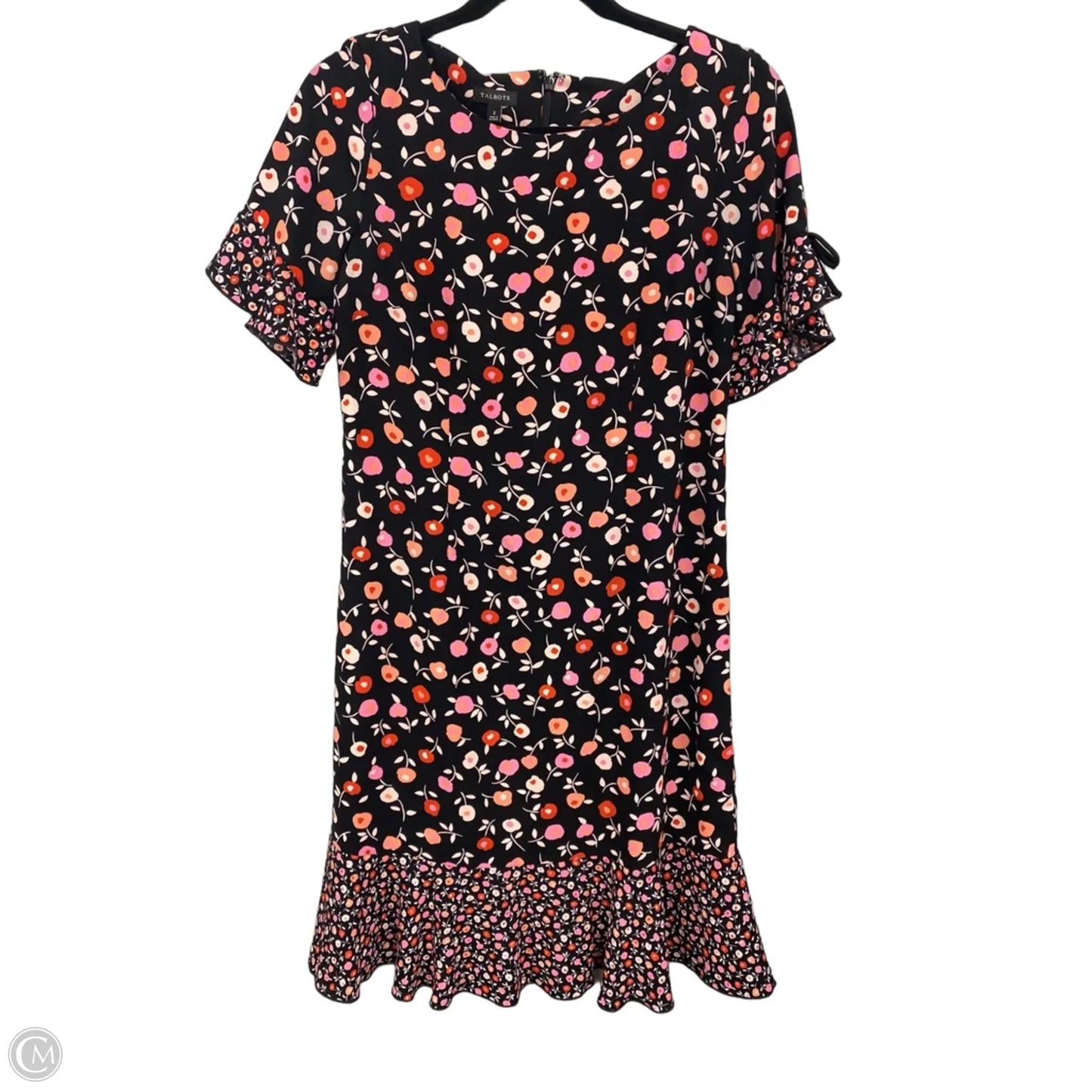 Dress Casual Short By Talbots In Black & Pink, Size: 2