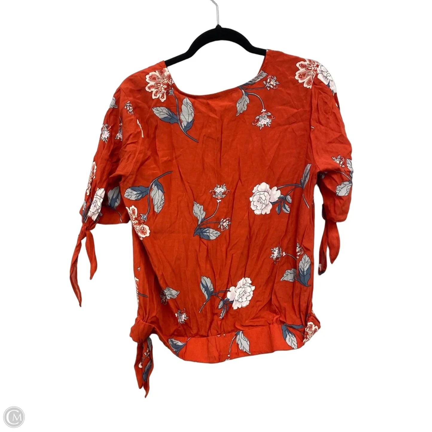 Blouse Short Sleeve By Loft In Orange, Size: S