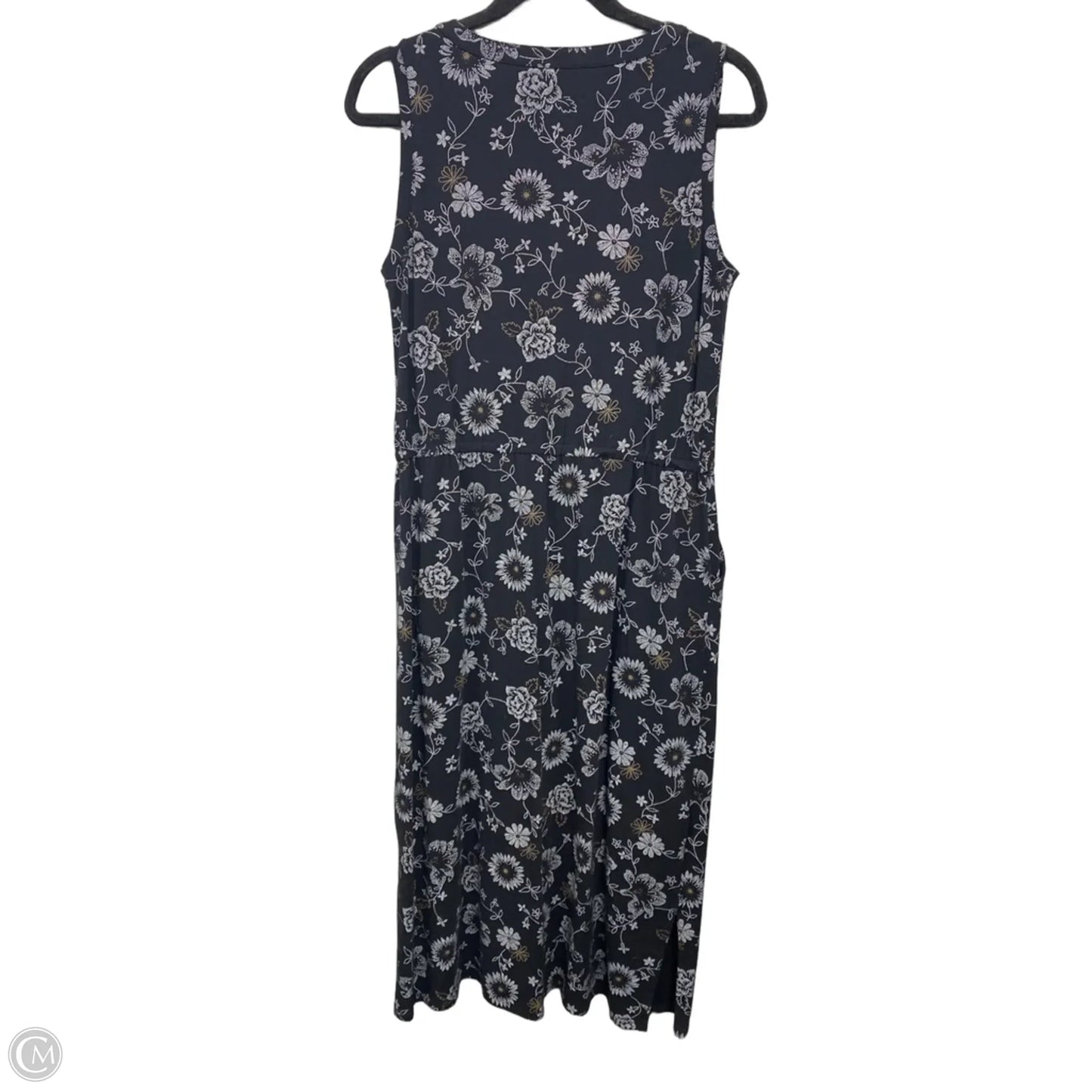 Dress Casual Maxi By Lands End In Black & White, Size: S