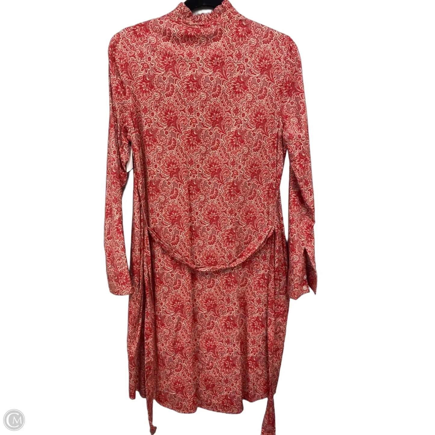 Dress Casual Midi By Lands End In Red & White, Size: 8