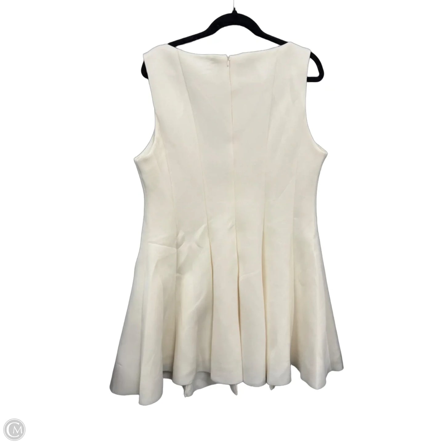 Dress Casual Short By Fashion Nova In Cream, Size: 2x