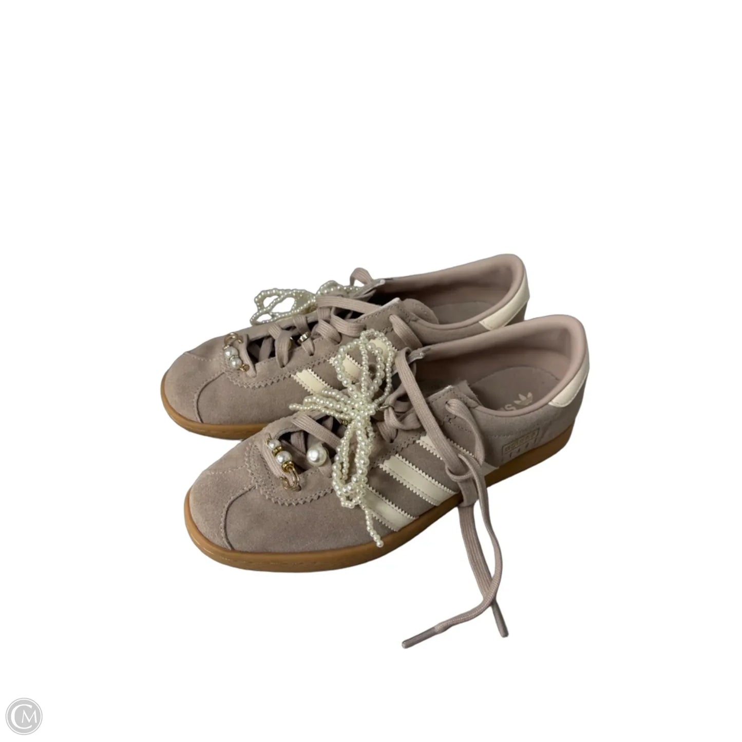 Shoes Sneakers By Adidas In Tan & White, Size: 10