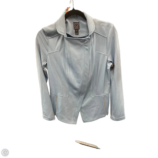 Jacket Moto By Clara Sun Woo In Blue, Size: M