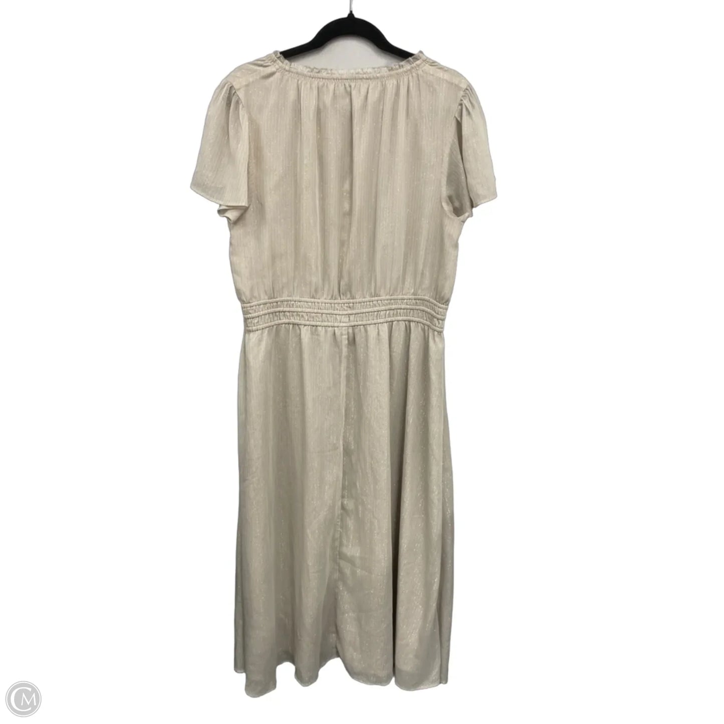 Dress Casual Maxi By Ann Taylor In Gold, Size: 16