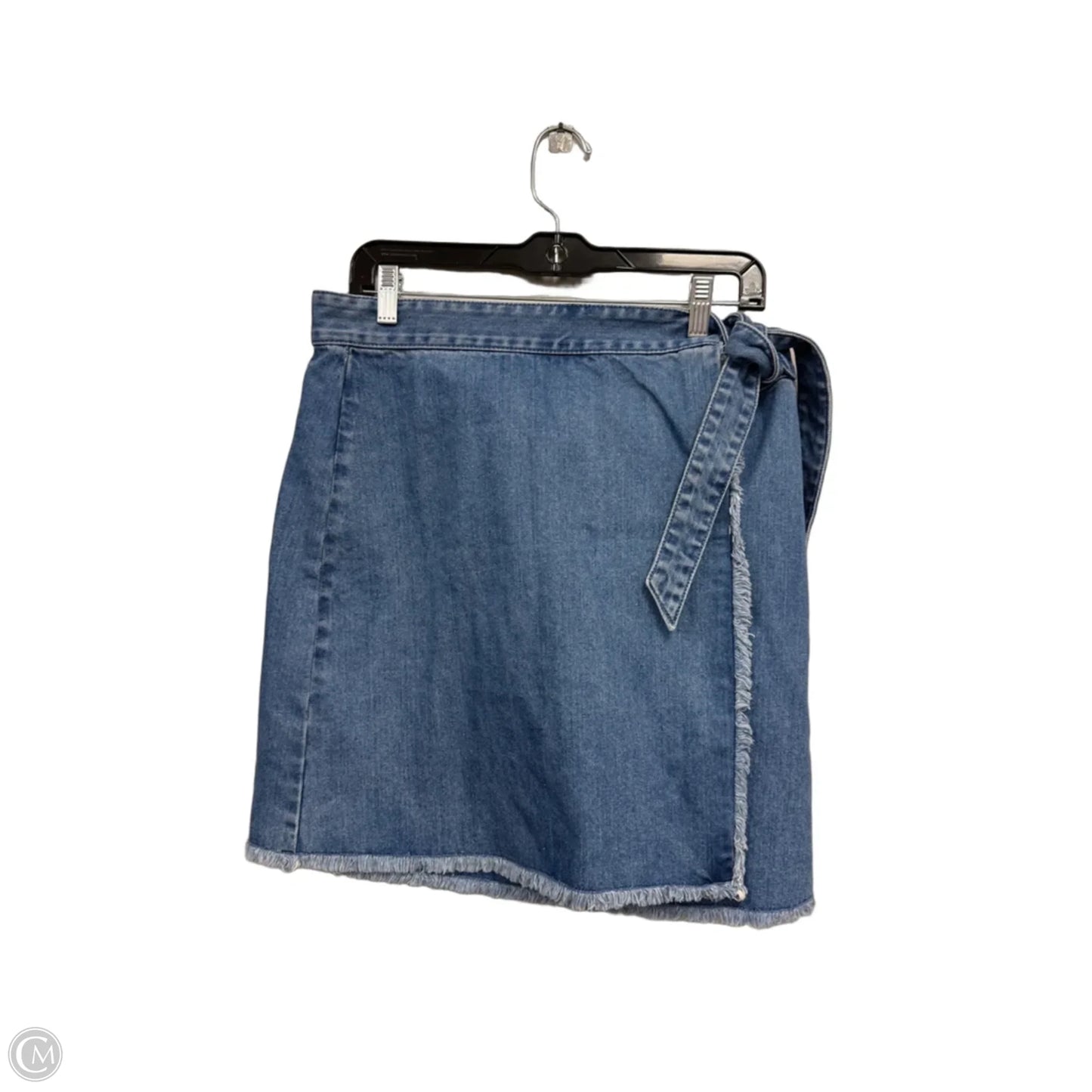 Skirt Mini & Short By Loft In Blue Denim, Size: 12