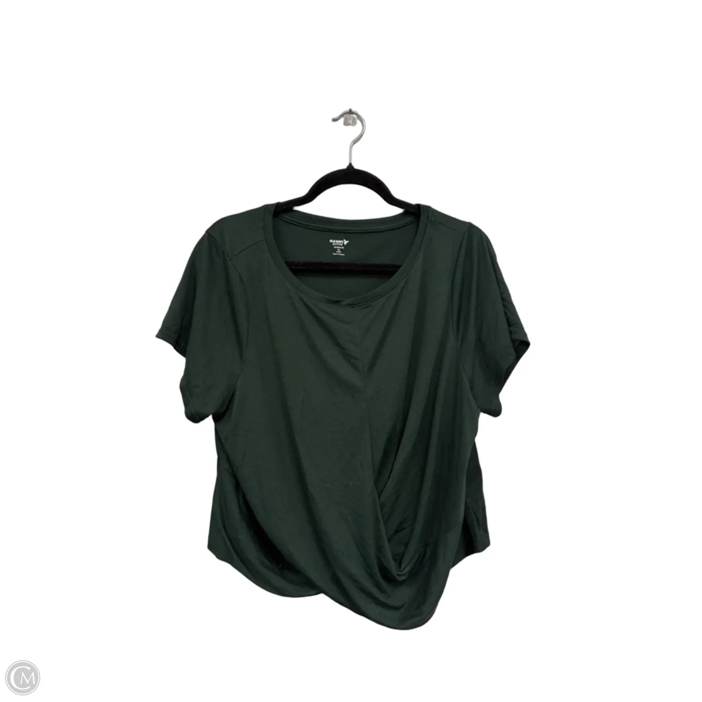 Athletic Top Short Sleeve By Old Navy In Green, Size: Xl