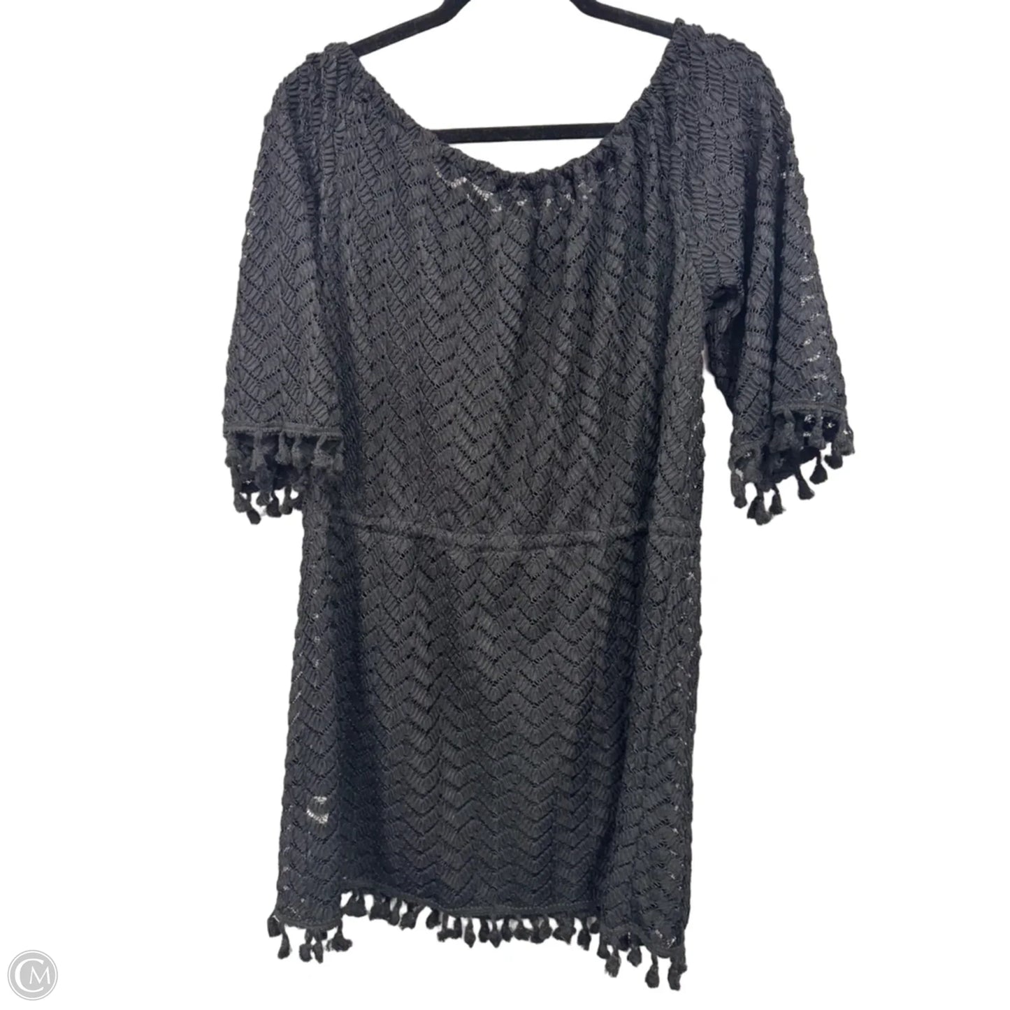 Swimwear Cover-up By Clothes Mentor In Black, Size: Xl