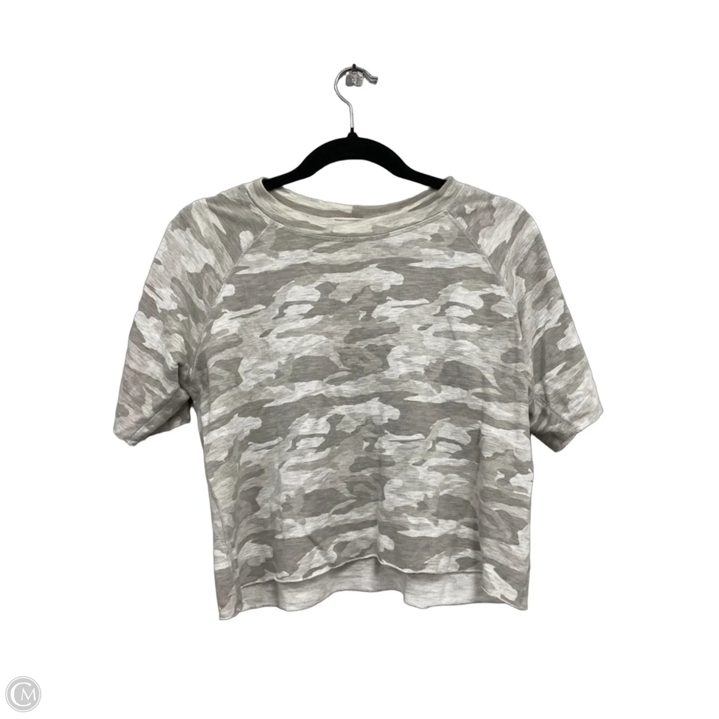 Top Short Sleeve By Monrow In Camouflage Print, Size: Xs