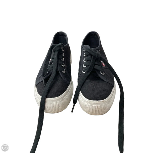 Shoes Sneakers Platform By Superga In Black, Size: 5.5