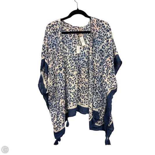 Kimono By Chicos In Blue & Pink, Size: L
