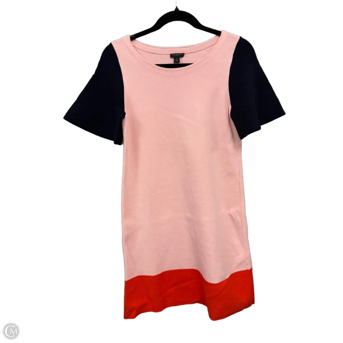 Dress Casual Short By Ann Taylor In Orange & Pink, Size: Sp