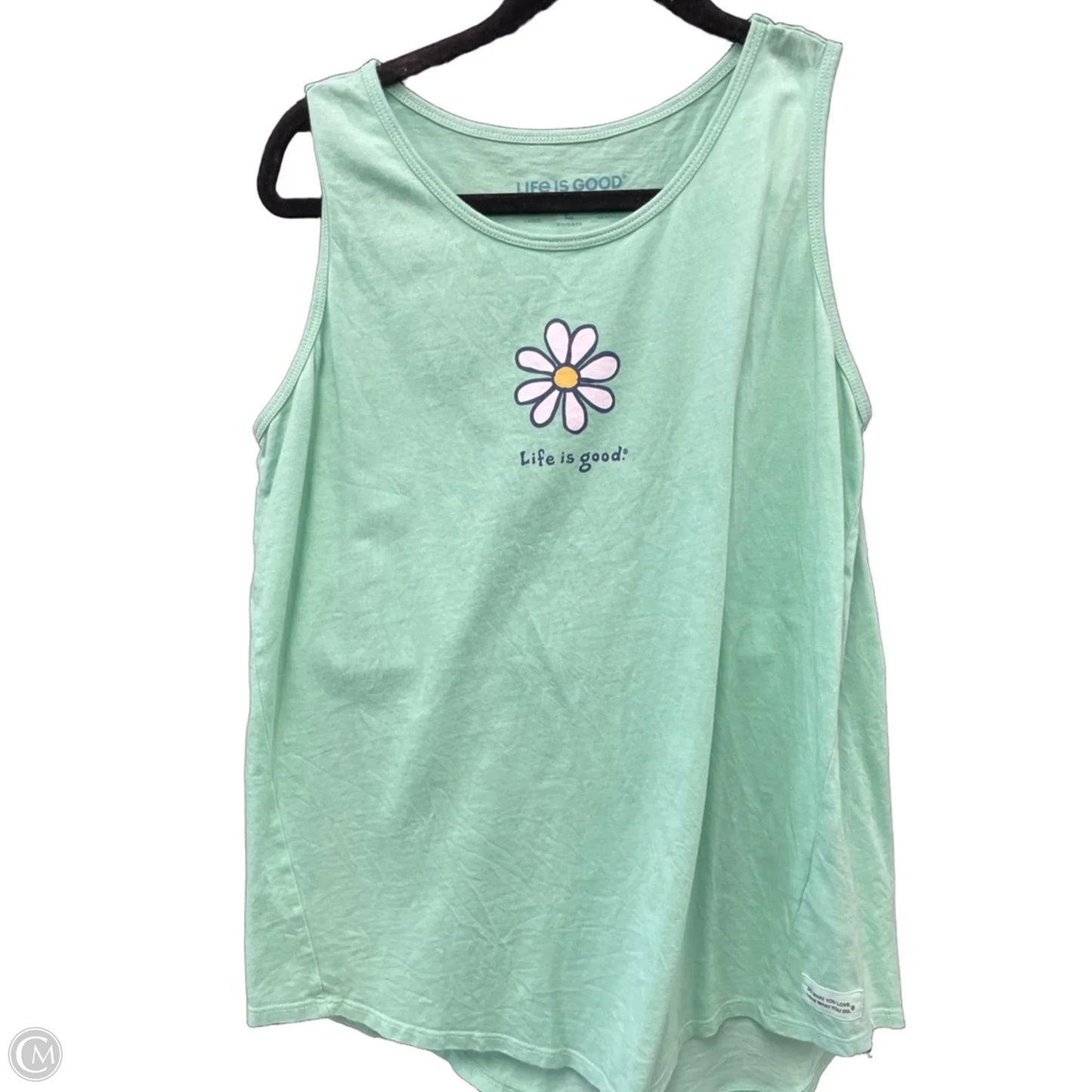 Top Sleeveless Basic By Life Is Good In Blue & Green, Size: L
