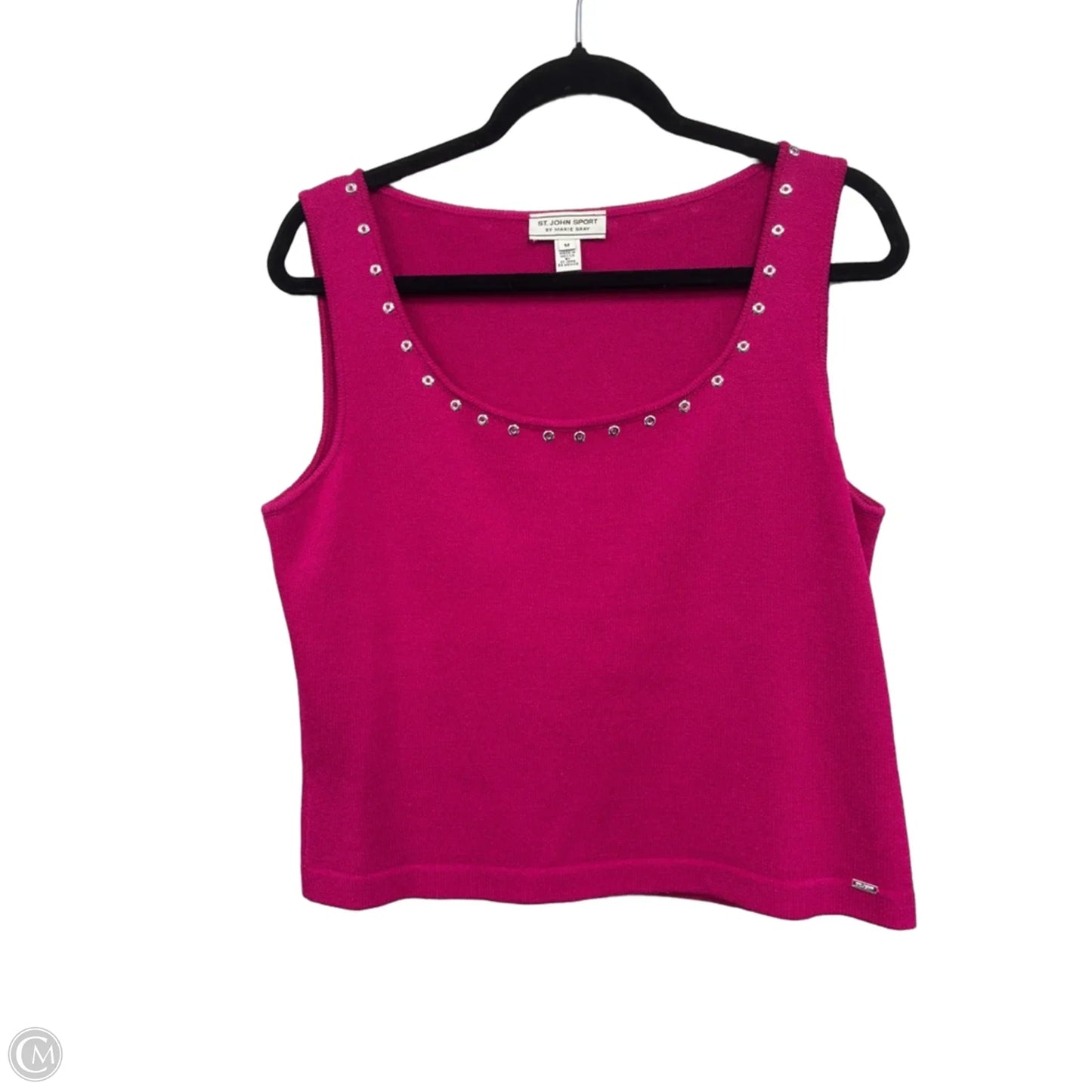 Top Sleeveless By St. John In Pink, Size: M