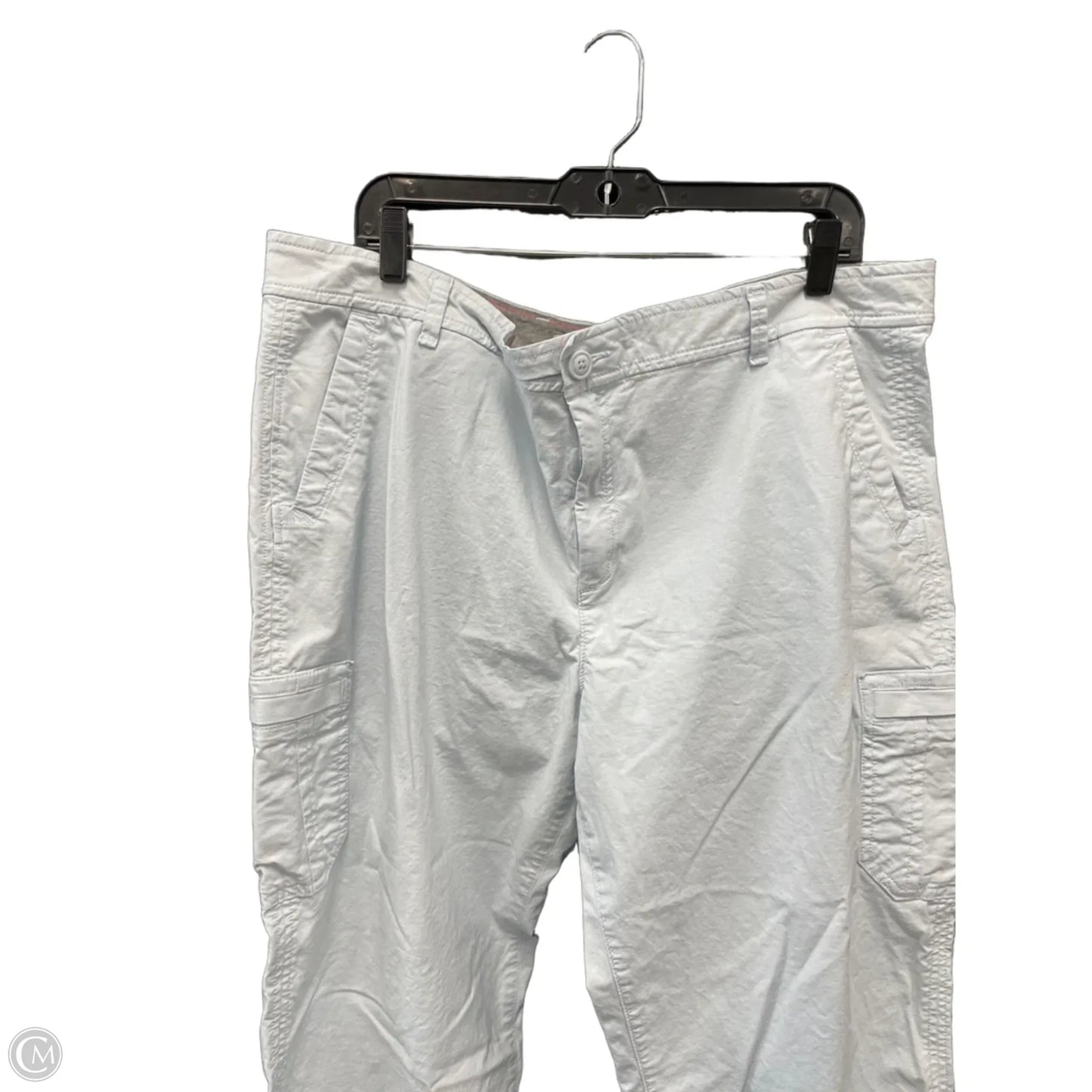 Pants Cropped By Eddie Bauer In Blue, Size: 20