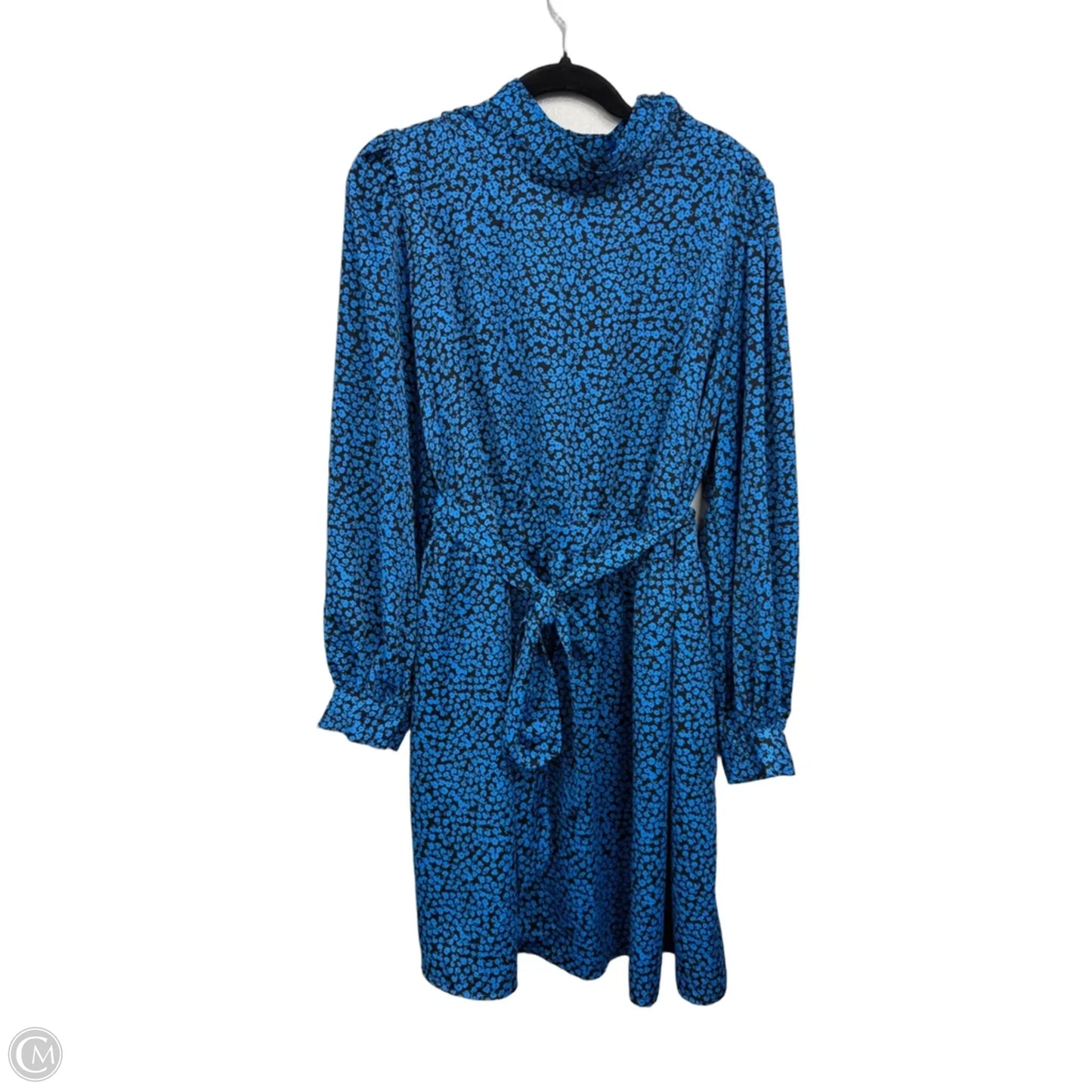 Dress Casual Short By Who What Wear In Black & Blue, Size: 1x