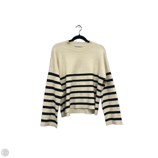 Sweater By Abercrombie And Fitch In Black & Cream, Size: M