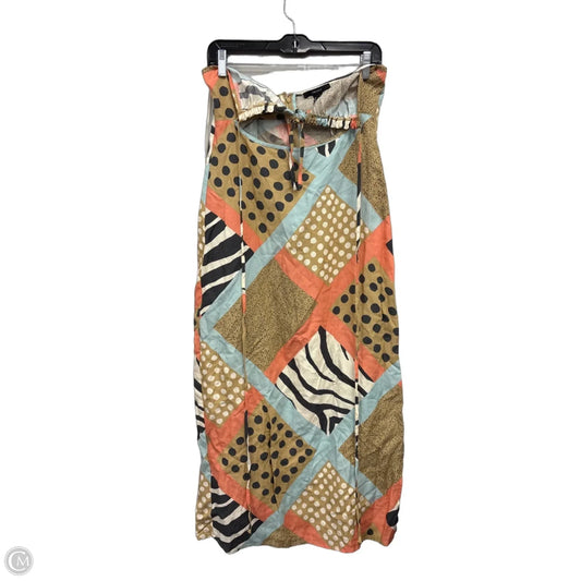 Dress Casual Maxi By Forever 21 In Blue & Tan, Size: L