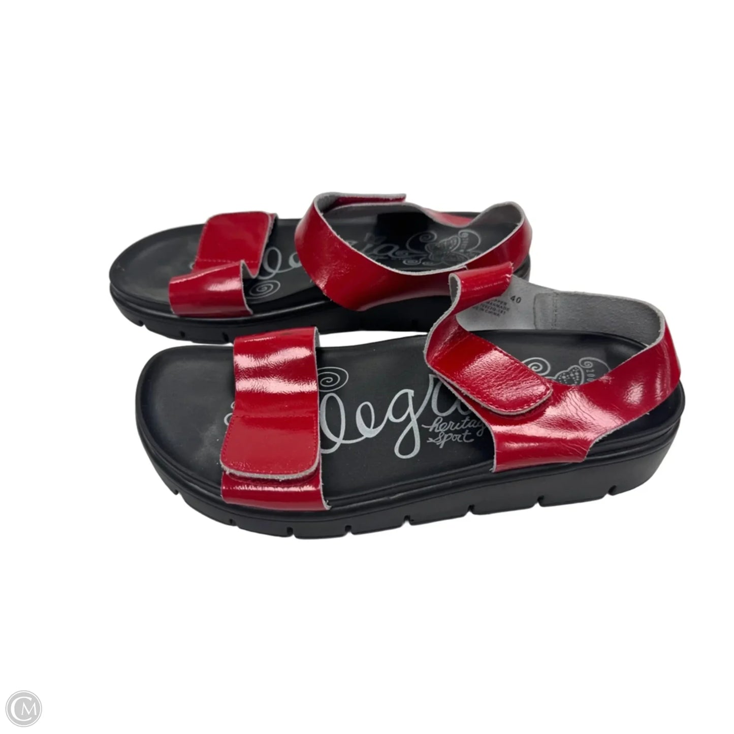 Sandals Heels Platform By Alegria In Red, Size: 9.5