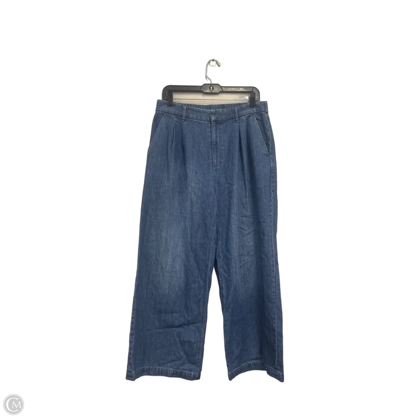 Jeans Wide Leg By Gap In Blue Denim, Size: 10p