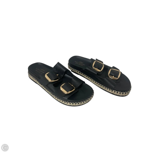 Sandals Flats By Cmc In Black & Cream, Size: 7