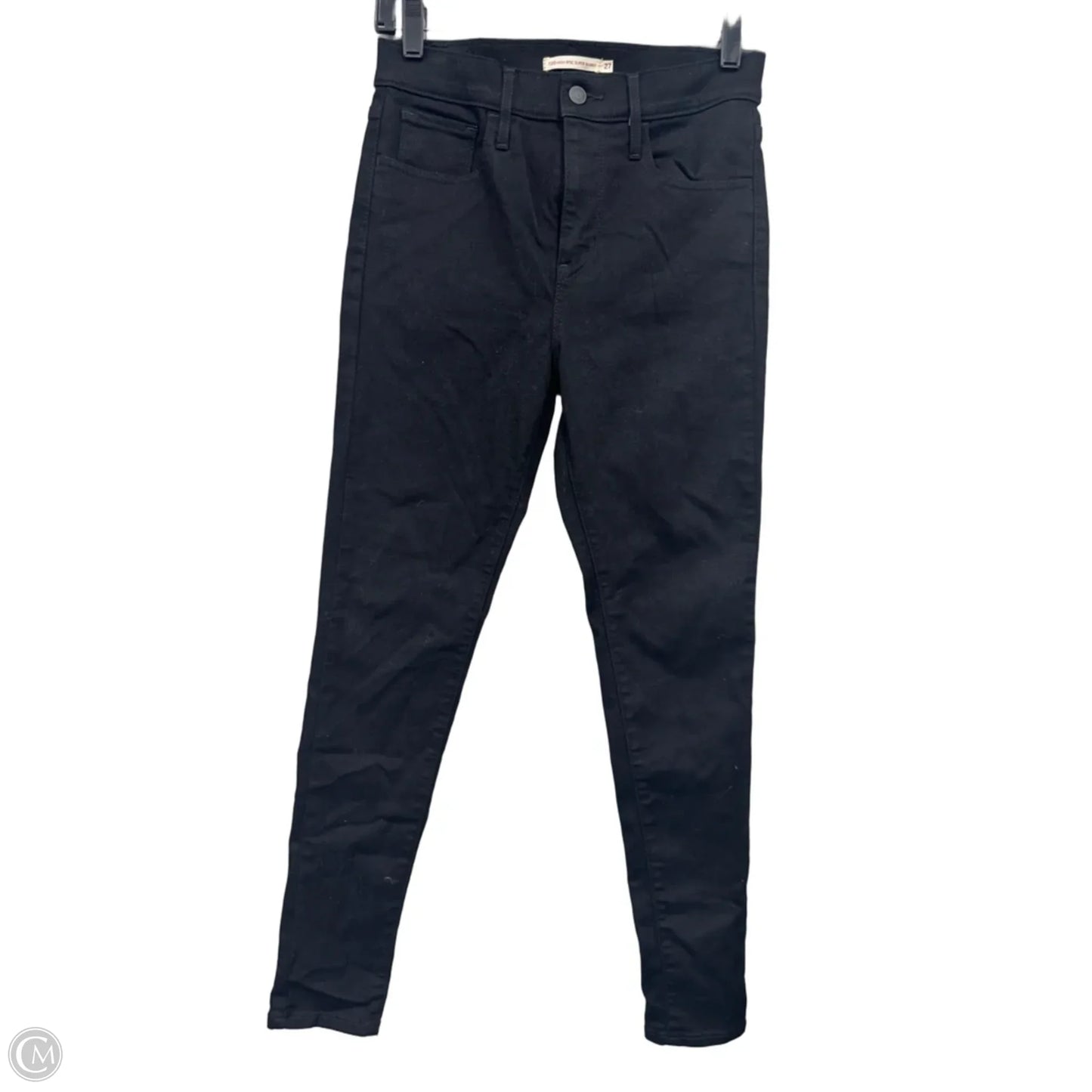 Jeans Skinny By Levis In Black Denim, Size: 4