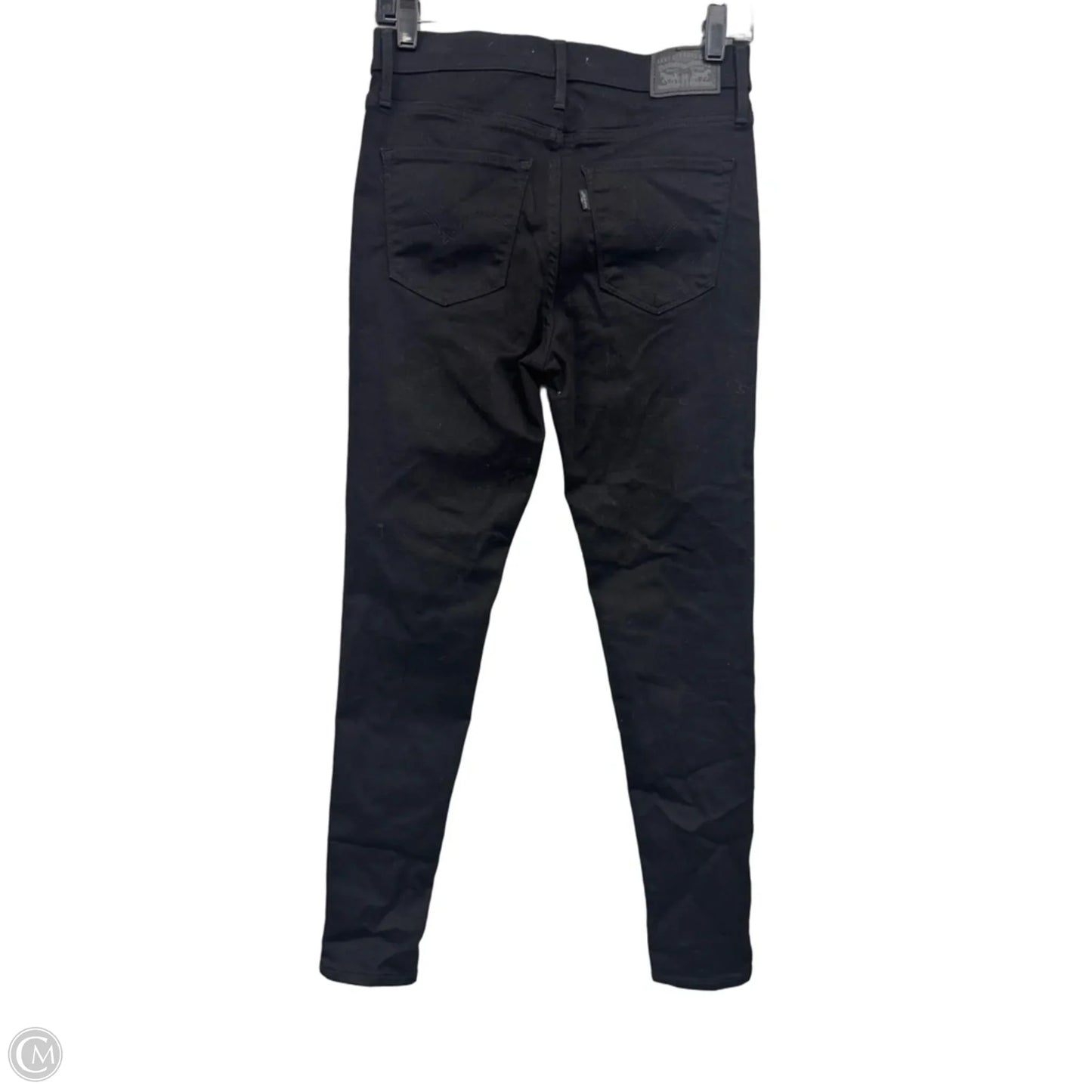 Jeans Skinny By Levis In Black Denim, Size: 4