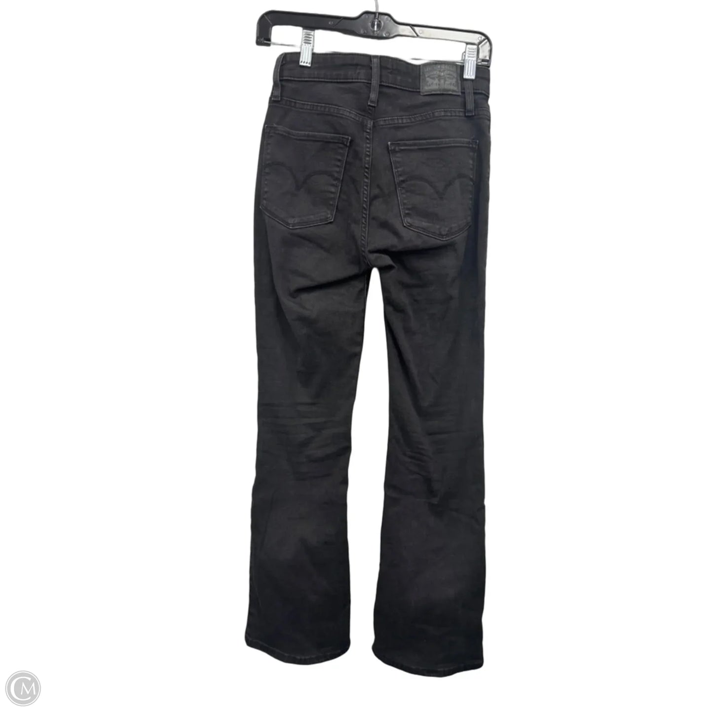 Jeans Boot Cut By Levis In Black Denim, Size: 2
