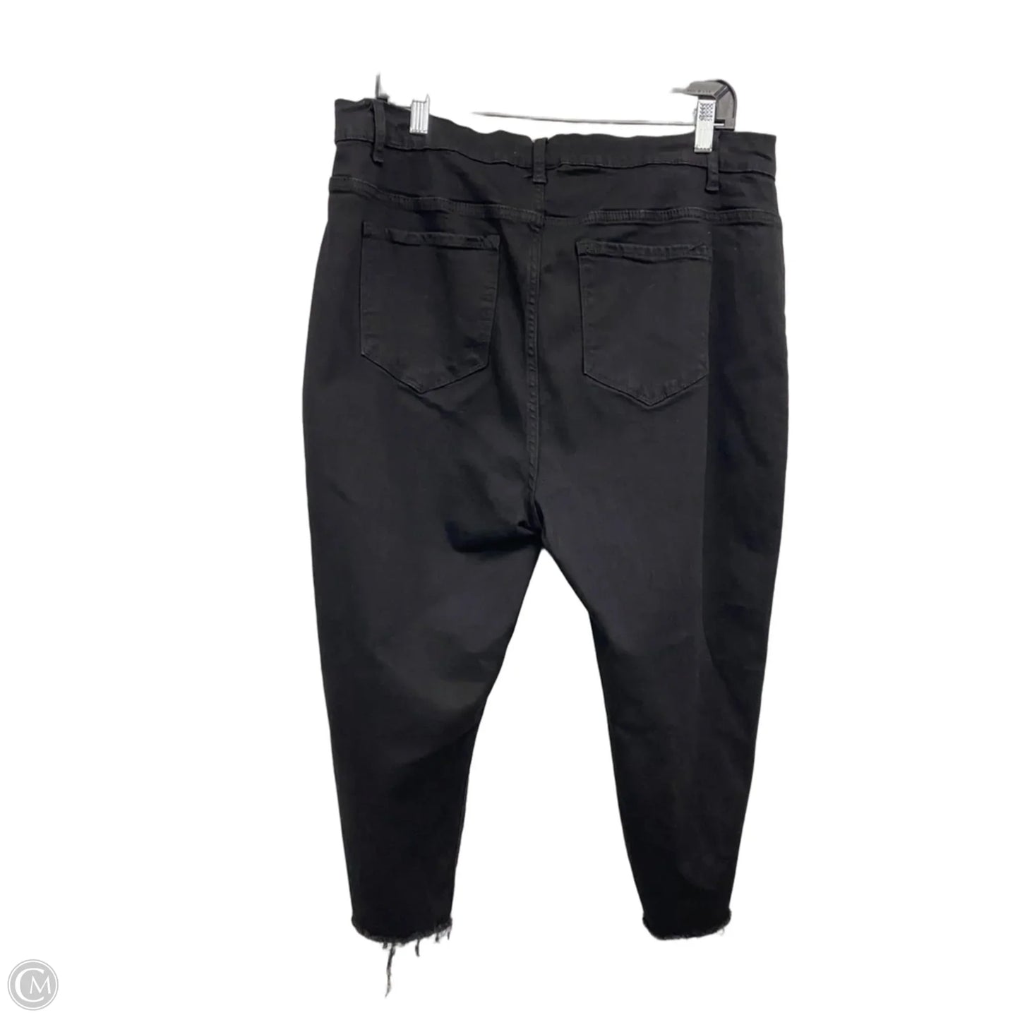 Jeans Straight By Clothes Mentor In Black Denim, Size: 3x