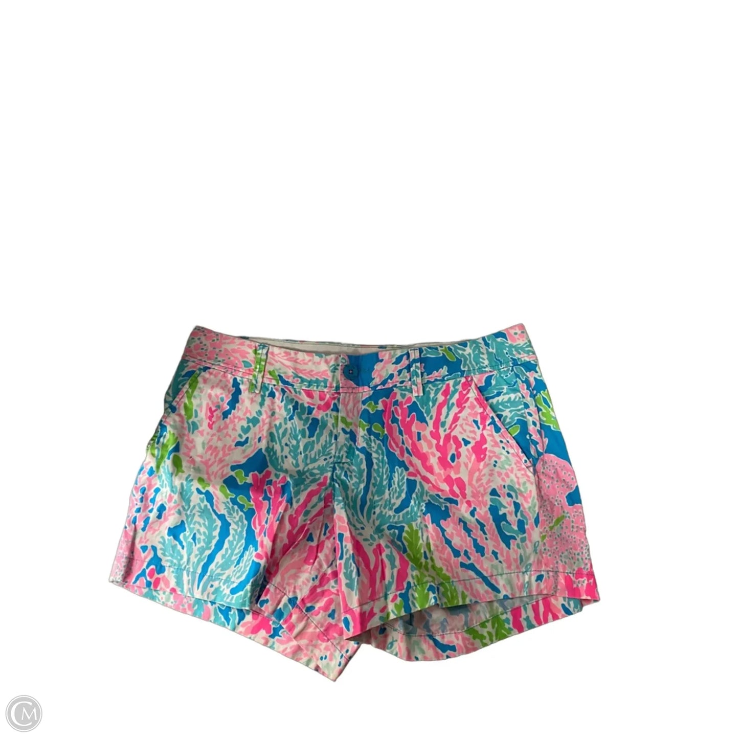 Shorts Designer By Lilly Pulitzer In Blue & Pink, Size: 12