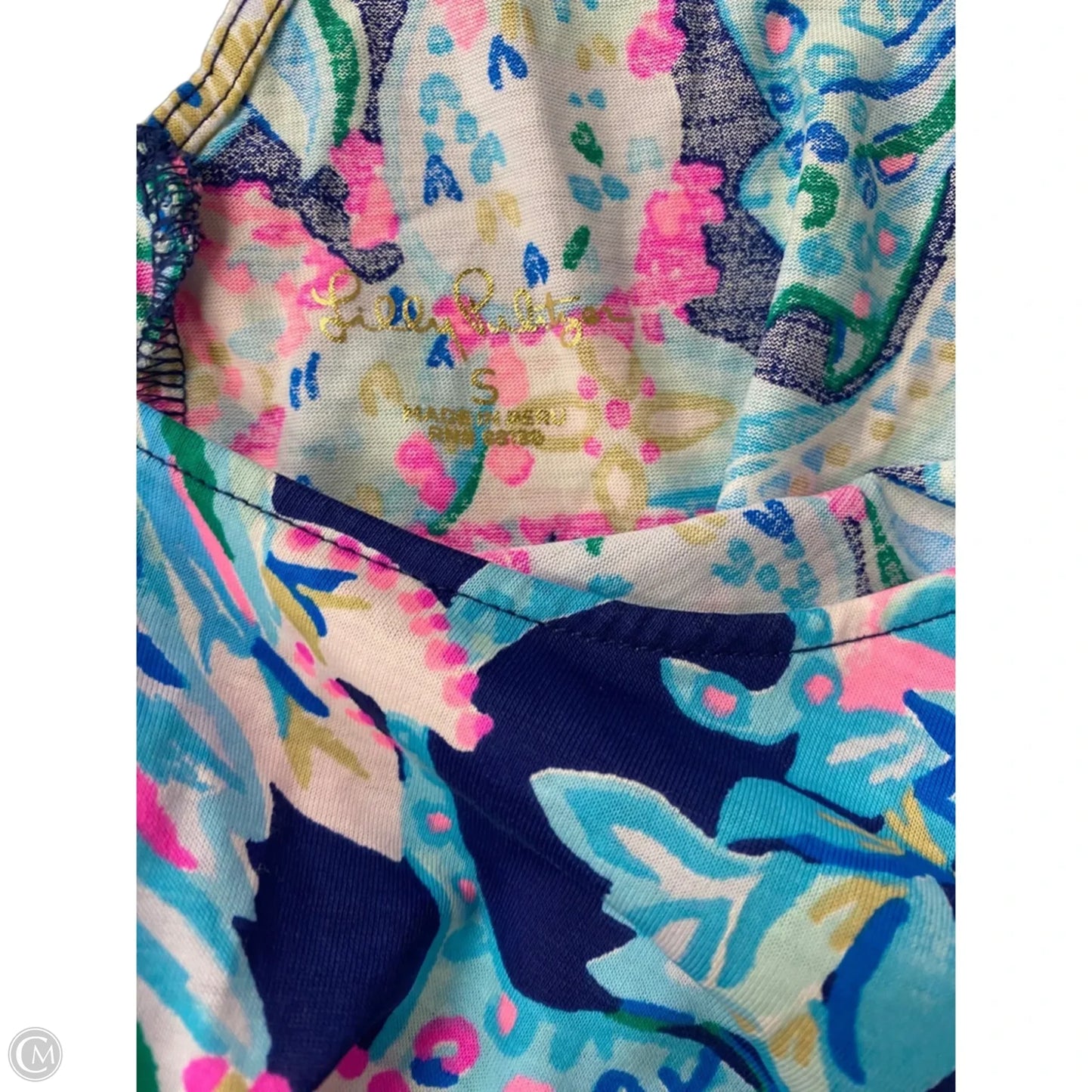 Dress Designer By Lilly Pulitzer In Blue & Pink, Size: S