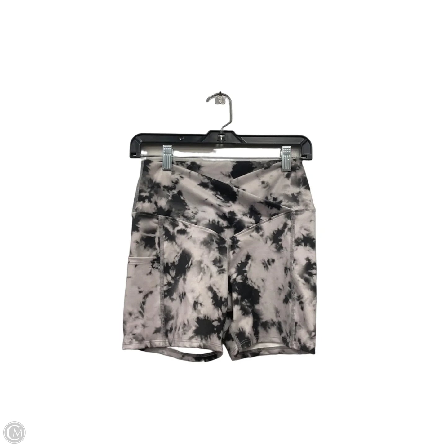 Athletic Shorts By Evolution In Black & Grey, Size: M