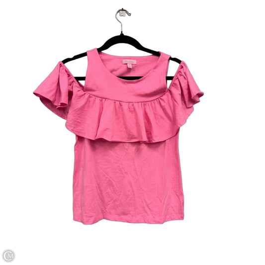 Top Short Sleeve Designer By Lilly Pulitzer In Pink, Size: Xs