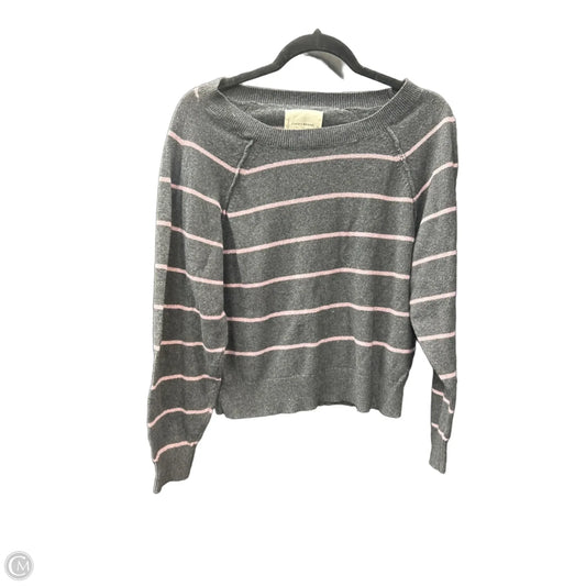 Sweater By Lucky Brand In Grey & Purple, Size: M