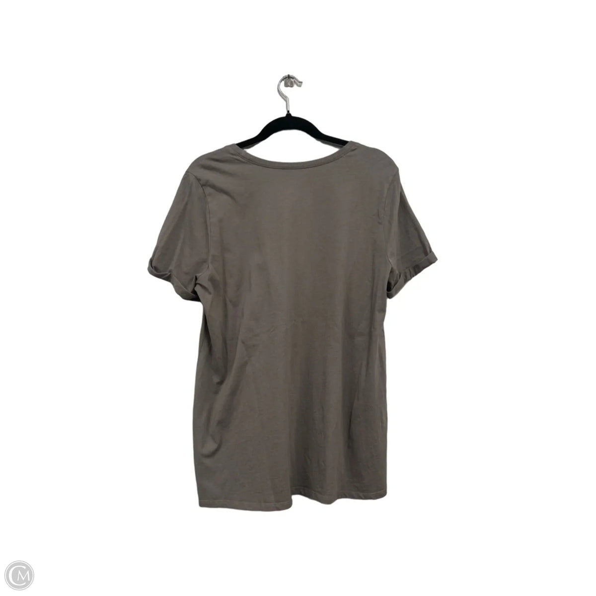 Top Short Sleeve Basic By Torrid In Taupe, Size: L