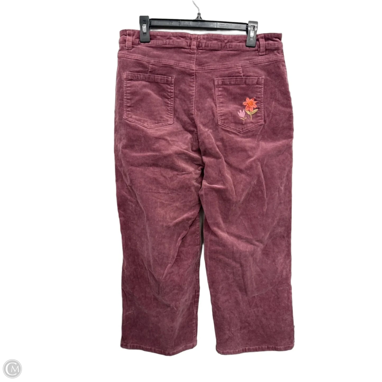 Pants Corduroy By Cmc In Purple & Yellow, Size: 16