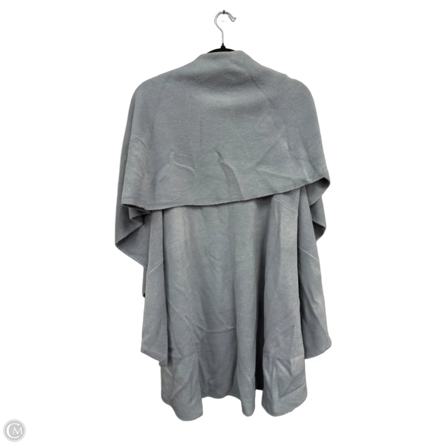 Poncho By Clothes Mentor In Blue, Size: Osfm