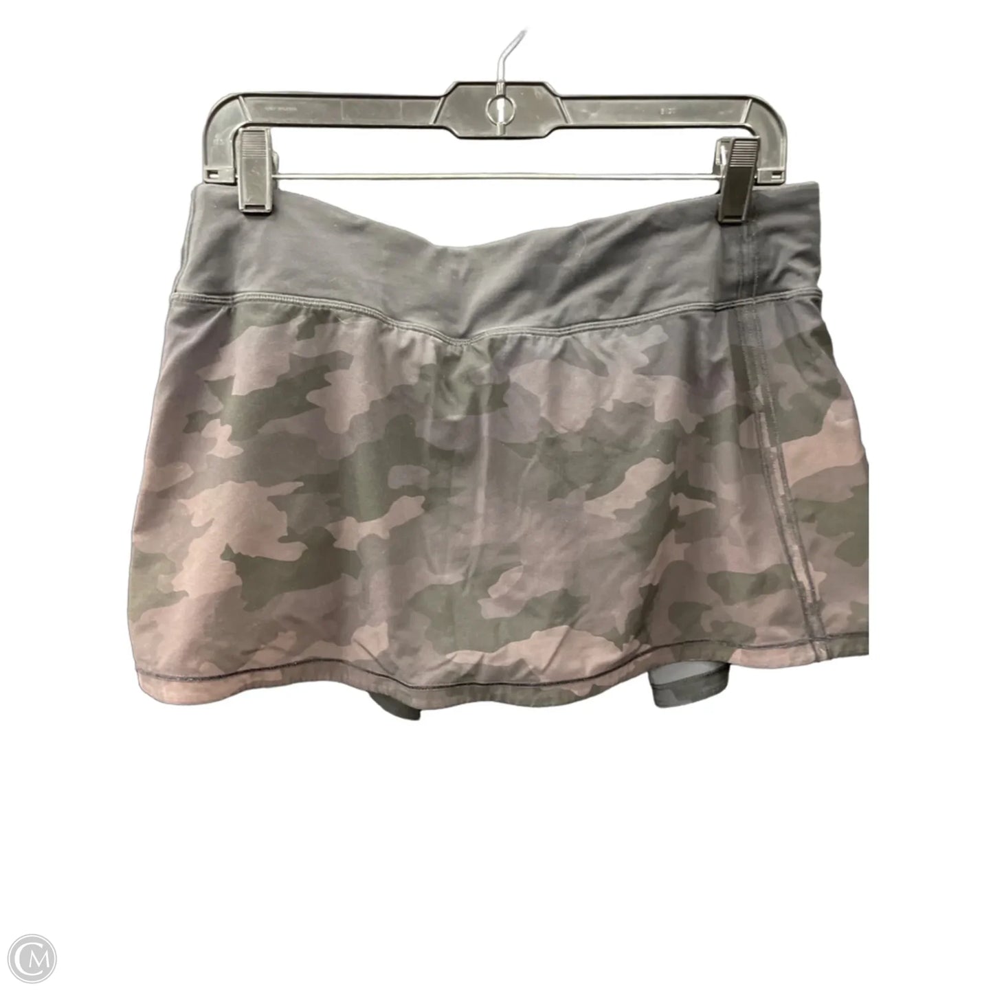Athletic Skirt By Lululemon In Camouflage Print, Size: 10