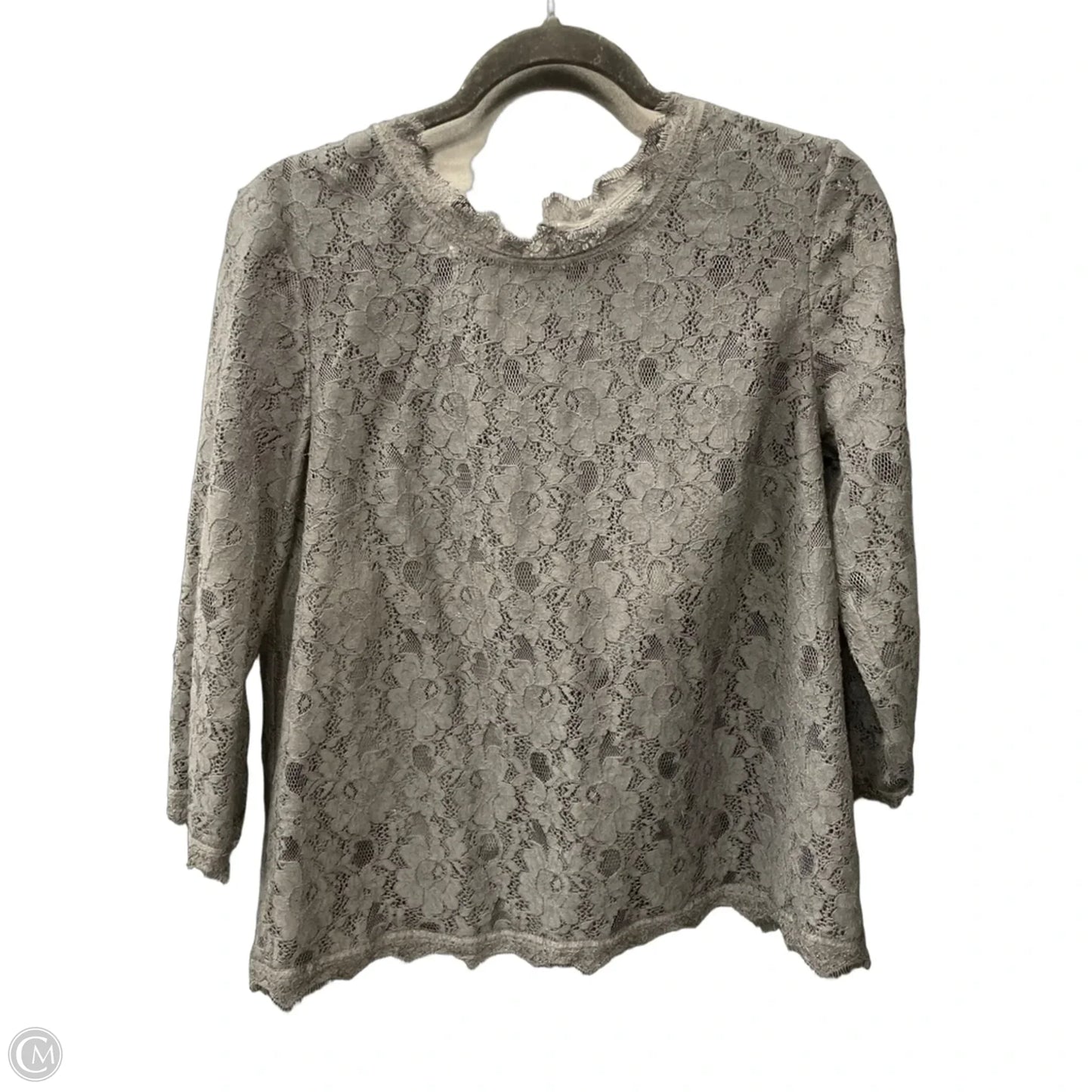 Blouse Long Sleeve By Talbots In Black, Size: 10