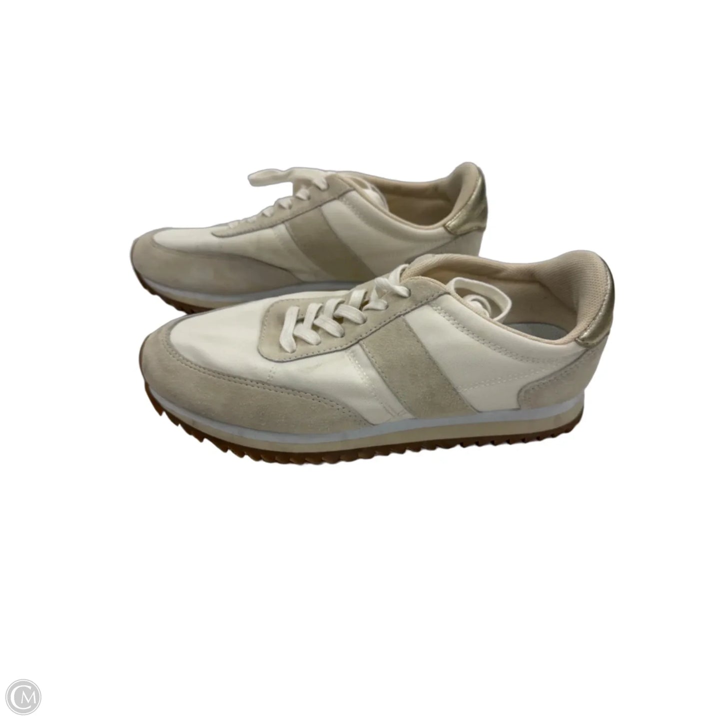 Shoes Sneakers By J. Crew In Gold & White, Size: 8
