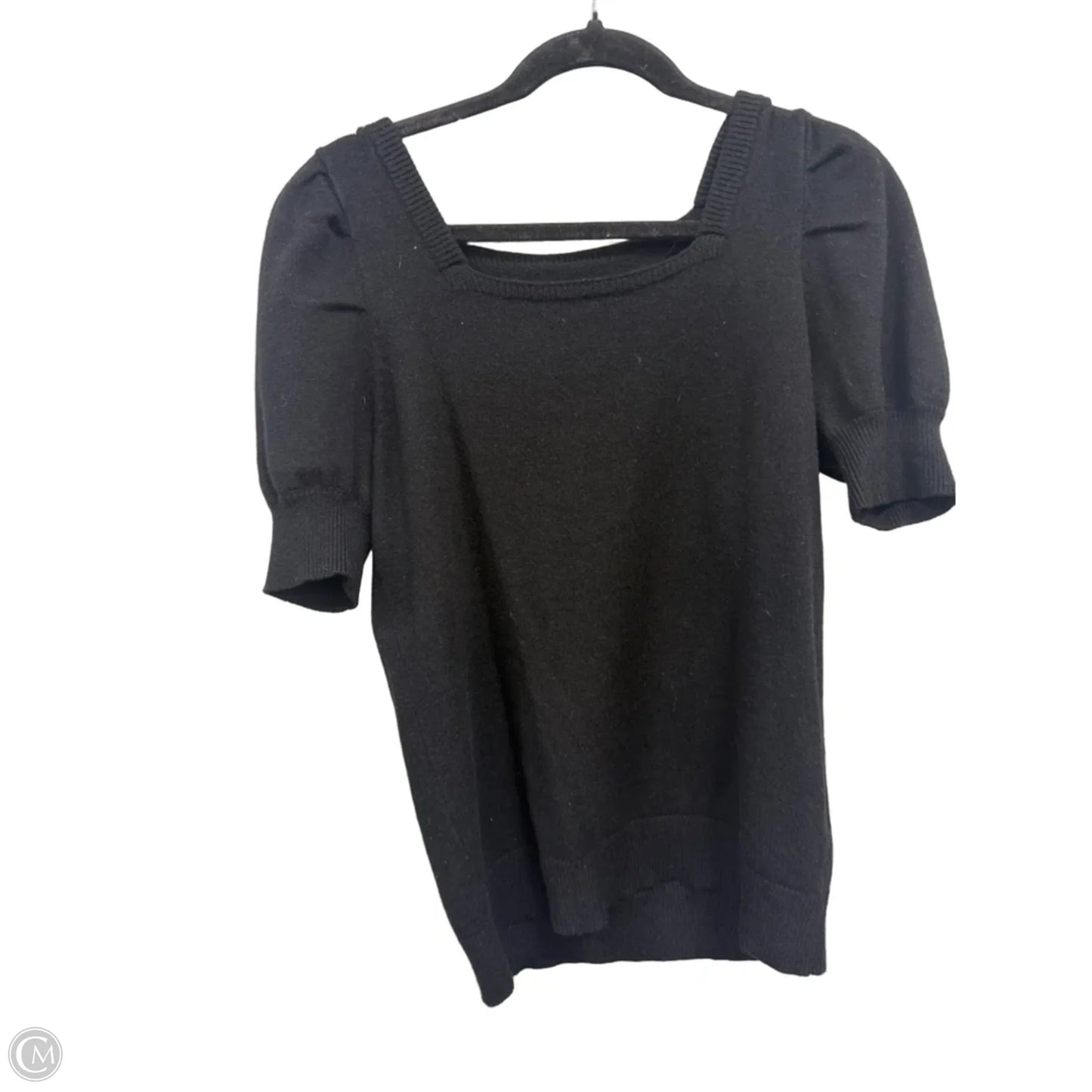 Sweater Short Sleeve By Clothes Mentor In Black, Size: S