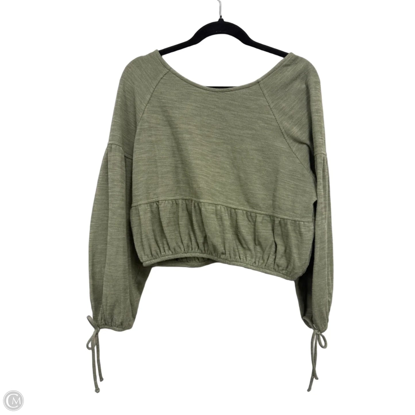 Top Long Sleeve By Aerie In Green, Size: S