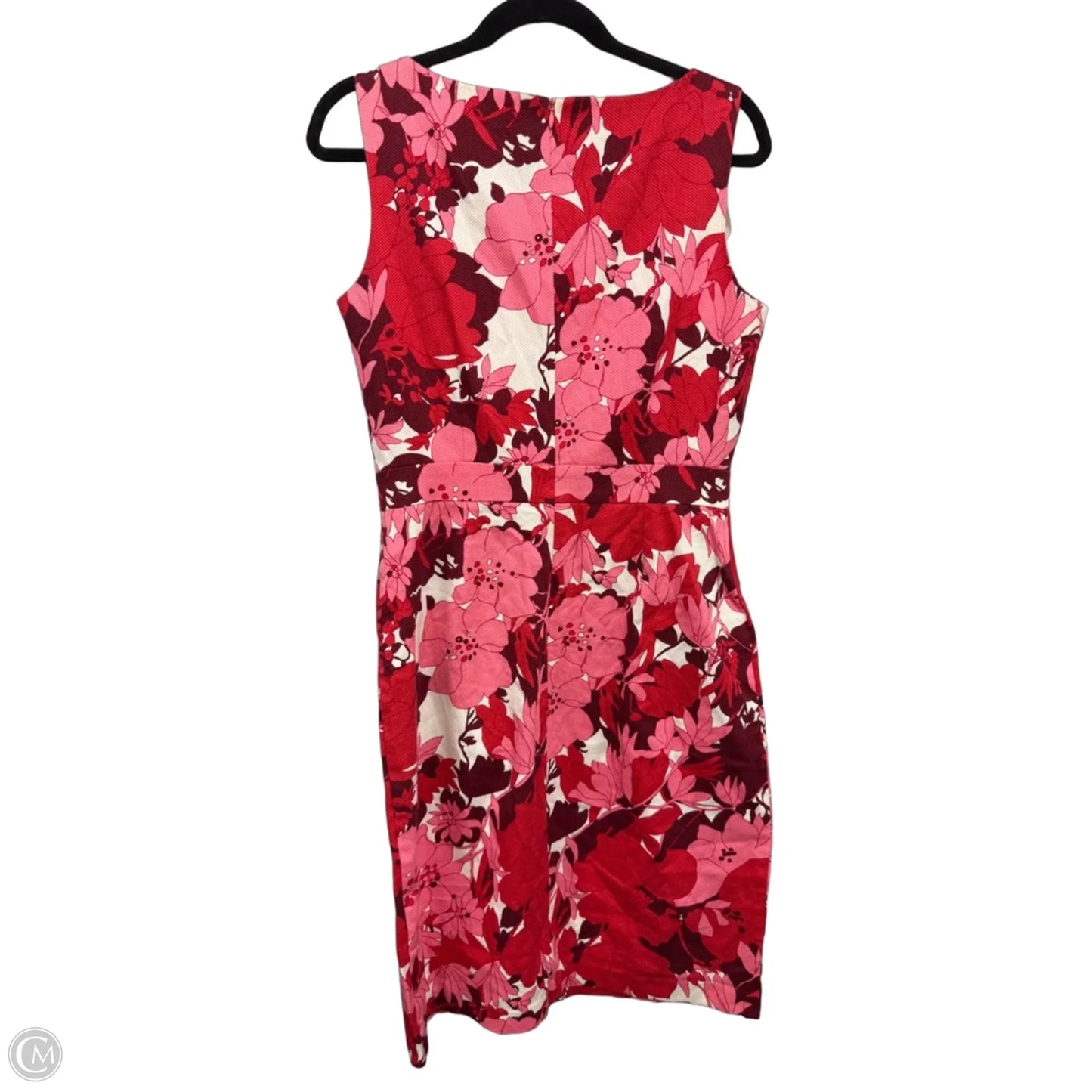 Dress Casual Midi By Donna Ricco In Pink & Red, Size: 10