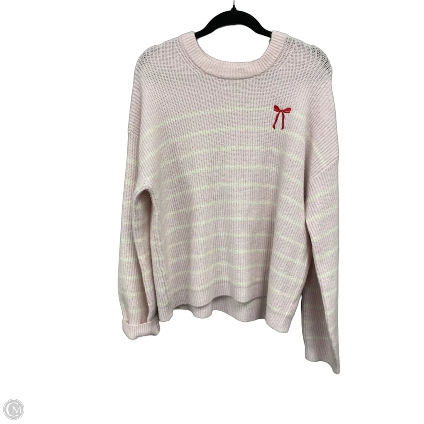 Sweater By A New Day In Pink & White, Size: Xl