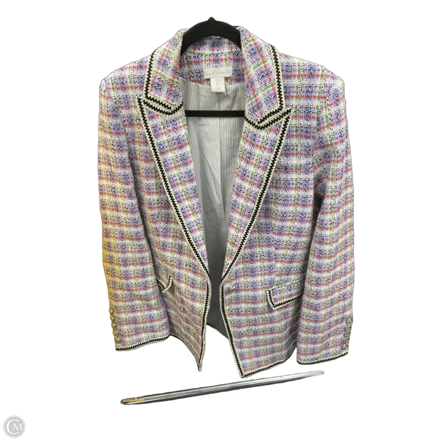 Blazer By House Of Harlow In Purple & White, Size: L