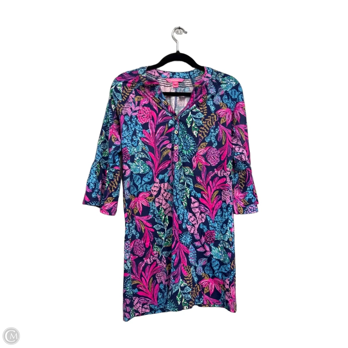 Dress Designer By Lilly Pulitzer In Blue & Pink, Size: Xxs