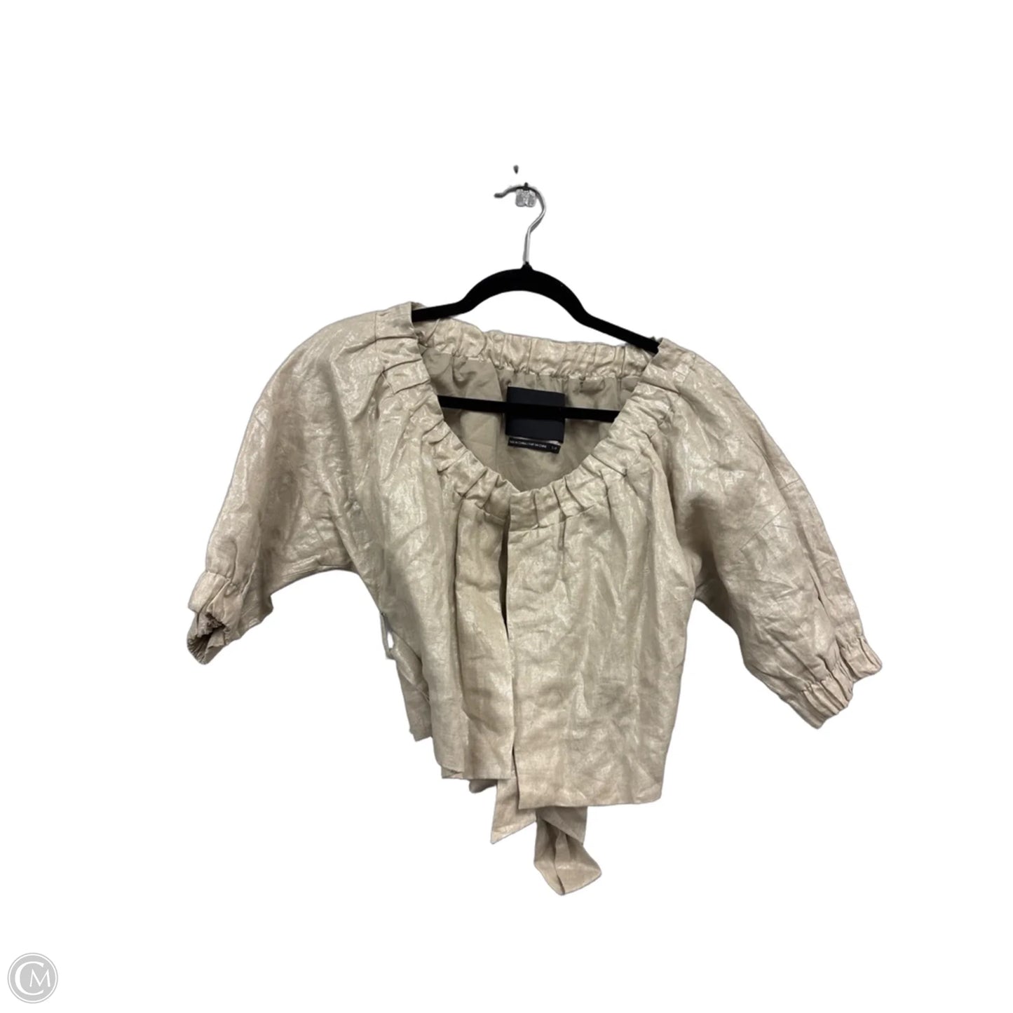 Blouse 3/4 Sleeve By Club Monaco In Gold, Size: S